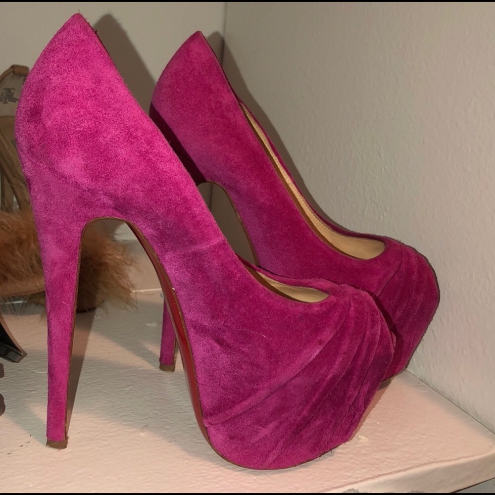 Pink Daffidil Christian Louboutin size 36 - Picture 2 of 4